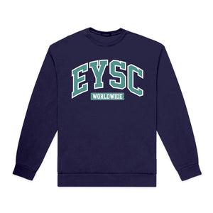 "OFF CAMPUS" NAVY BLUE CREWNECK