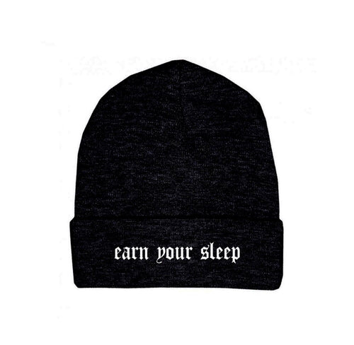 Earn your sleep beanie (black)
