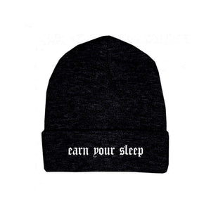 Earn your sleep beanie (black)
