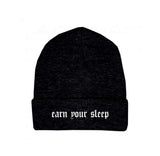 Earn your sleep beanie (black)