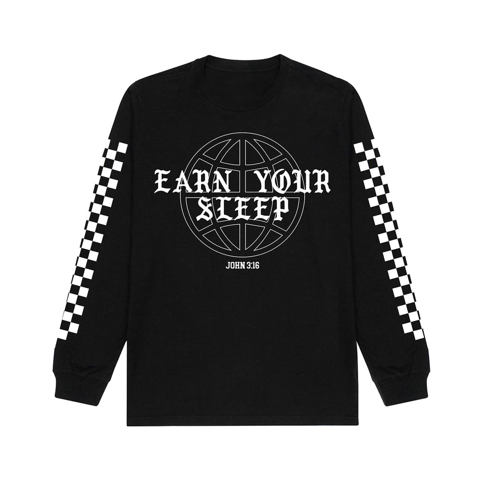 John 3:16 Long Sleeve (BLACK)